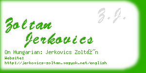 zoltan jerkovics business card